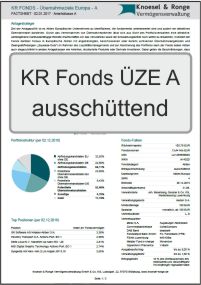 Link zum aktuellen KR FONDS - ÜBERNAHMEZIELE EUROPA Factsheet Anteilsklasse P