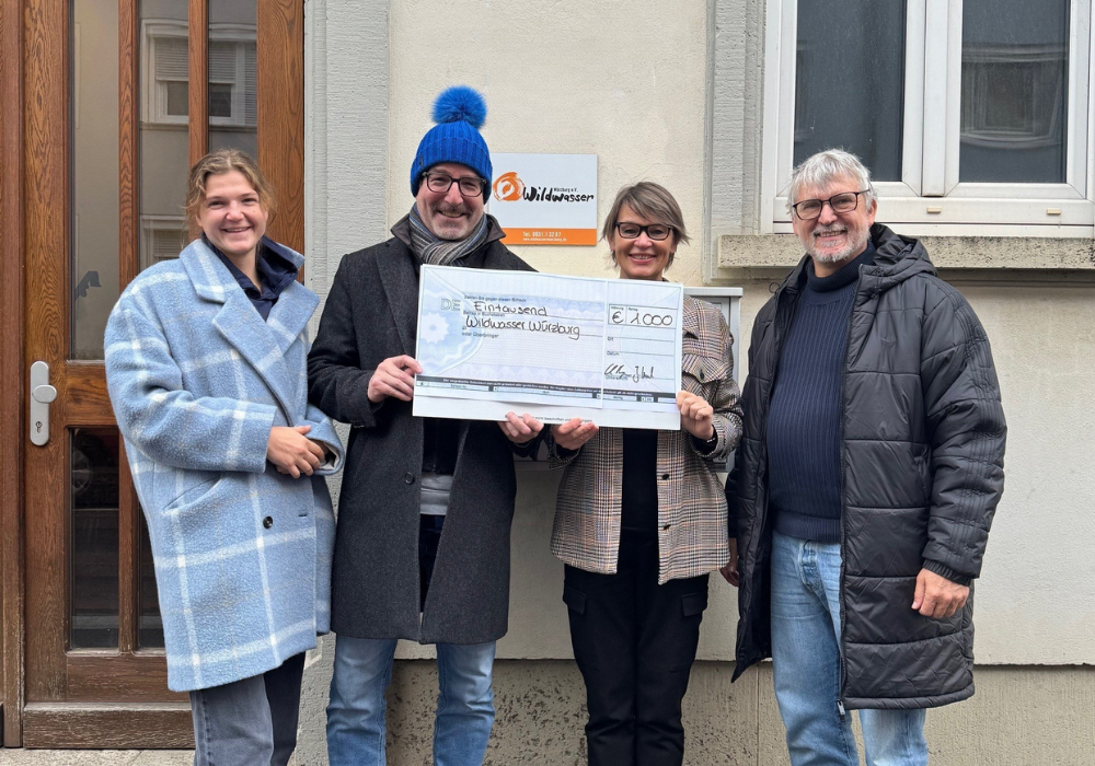 Spendenübergabe Wildwasser Würzburg